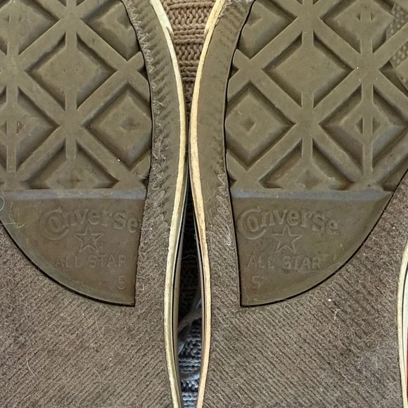 Converse Red High-Top Canvas Sneakers with White Accents - Picture 12 of 13